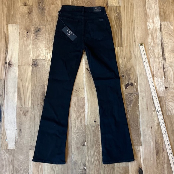 NWT Womens JEN 7 for All Mankind Black Petite Slim Bootcut Pants‎ sz 0 - Picture 5 of 5